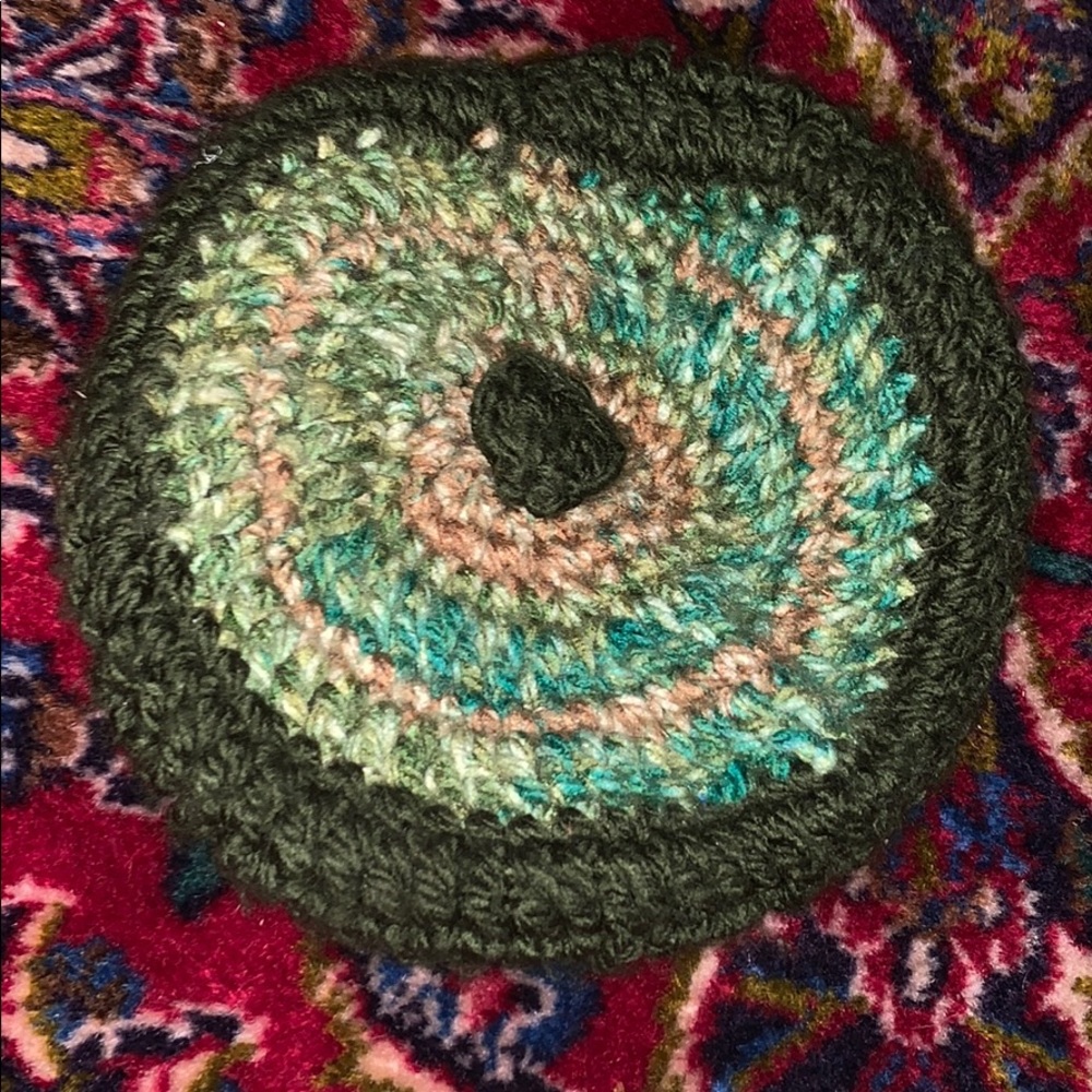 Hand Knitted buret organic Cotton winter hat